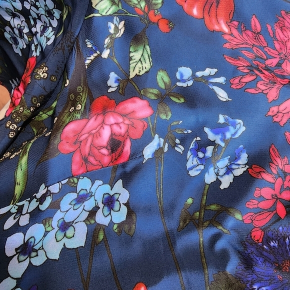 Hatch The Grace Maternity Dress in Blue Floral Flutter Sleeve 1 Small - Picture 7 of 9